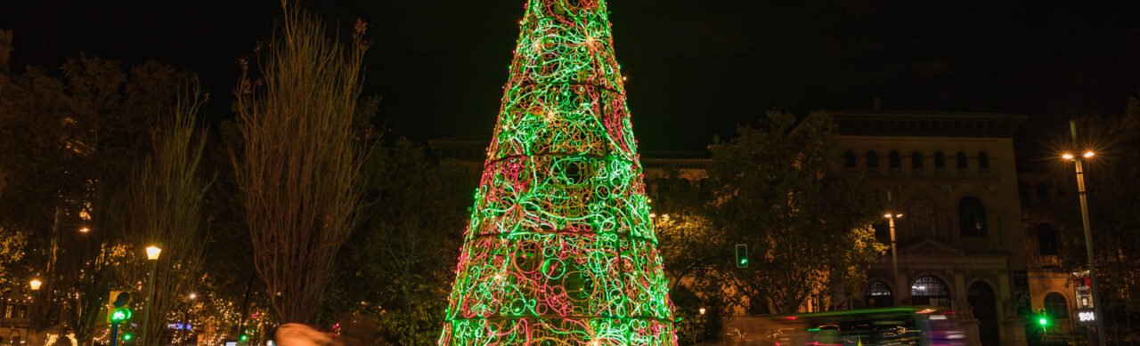 Luzes de Natal em Zaragoza