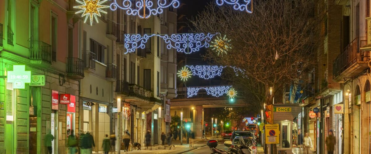 Luzes de Natal em Girona