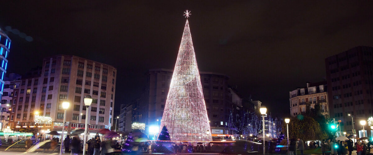 Luzes de Natal em Bilbau