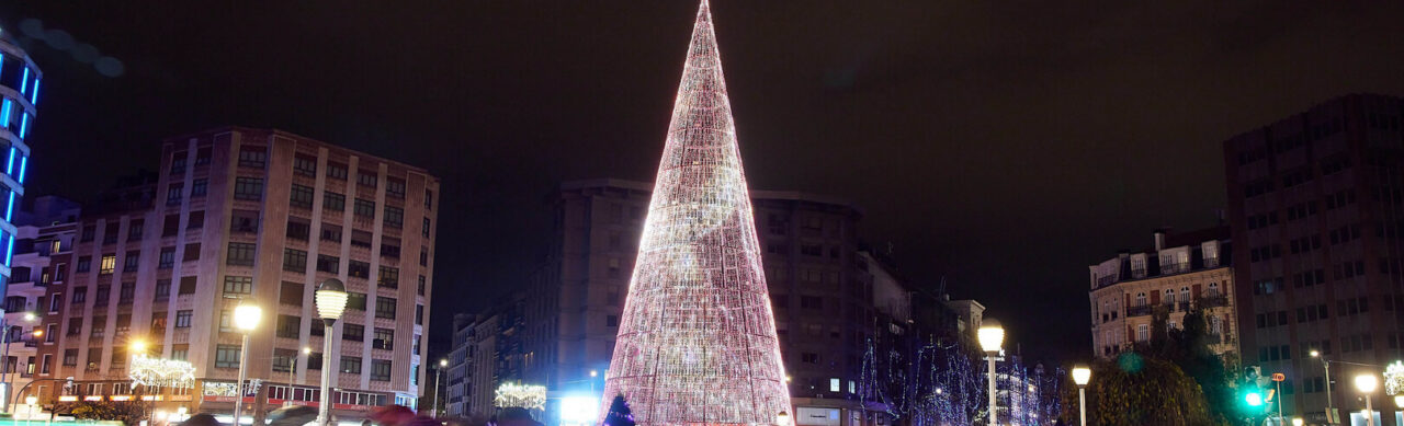 Luzes de Natal em Bilbau