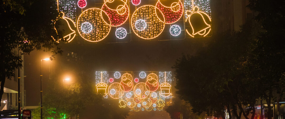 Luzes de Natal em Zaragoza