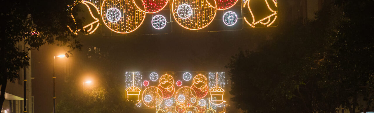Luzes de Natal em Zaragoza