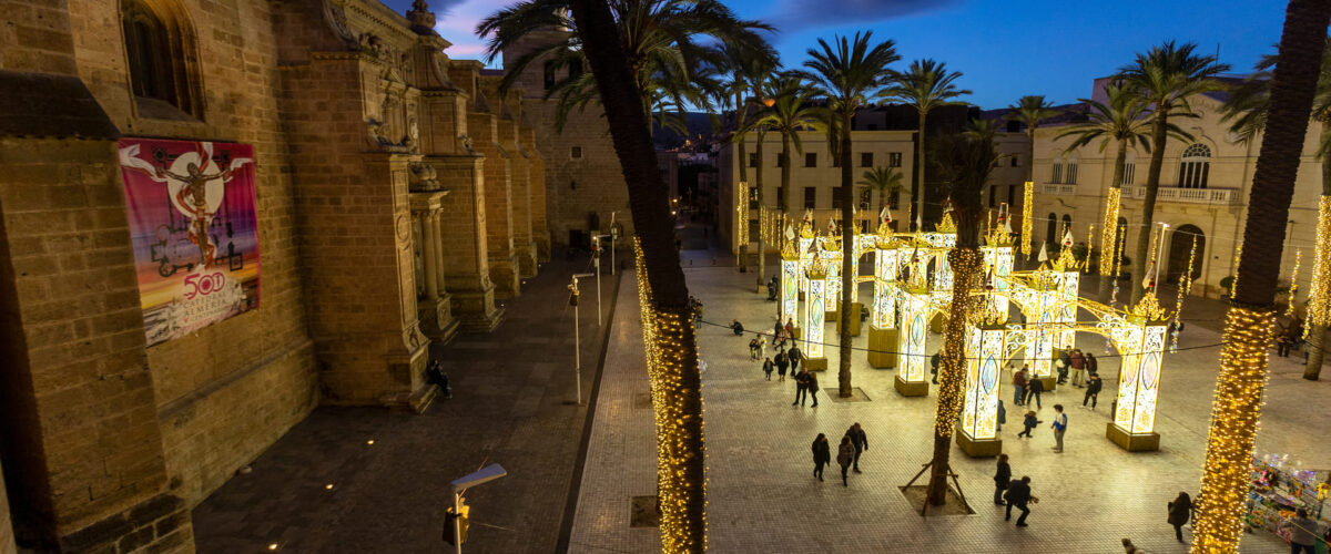 Luzes de Natal em Almería