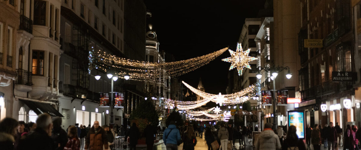 Luzes de Natal em León