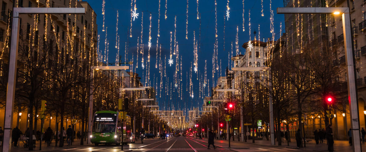 Luzes de Natal em Zaragoza
