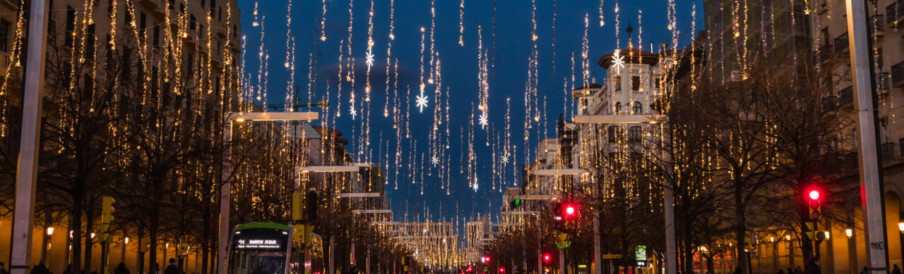 Luzes de Natal em Zaragoza