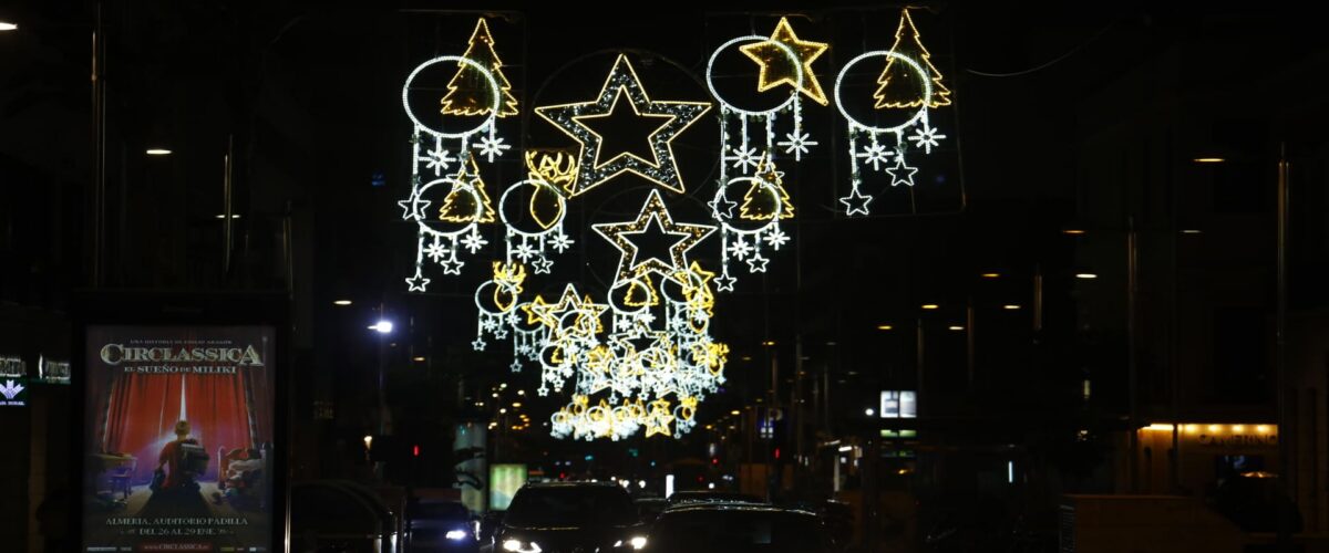 Luzes de Natal em Almería